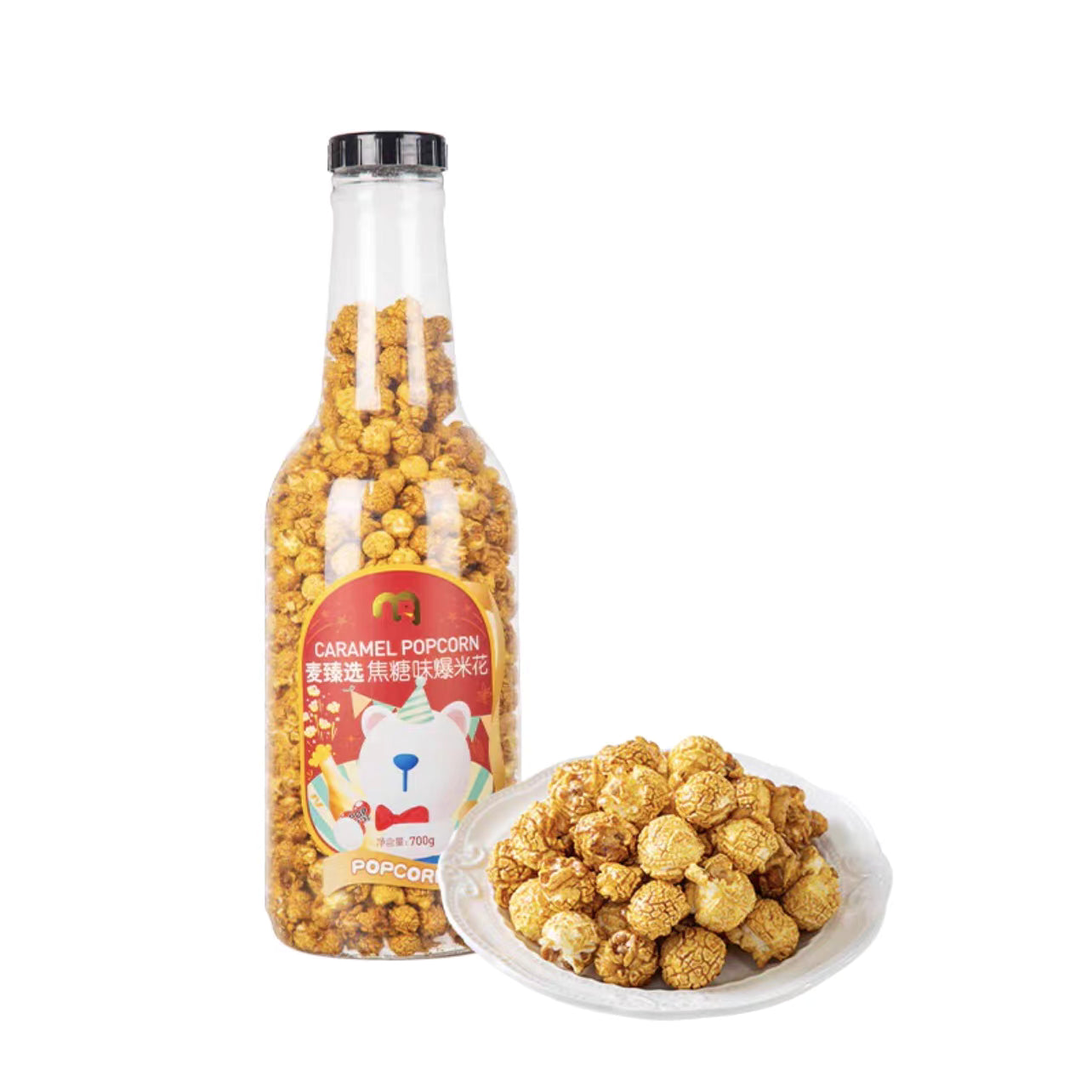 Pop Corn Large Caramel Bottle
