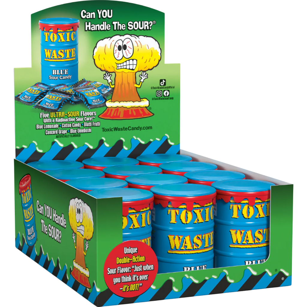 Toxic Waste Blue Drum New Dropped