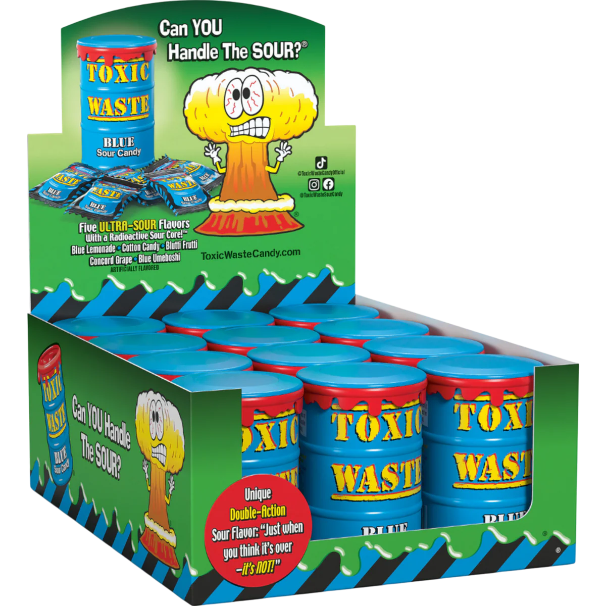 Toxic Waste Blue Drum New Dropped