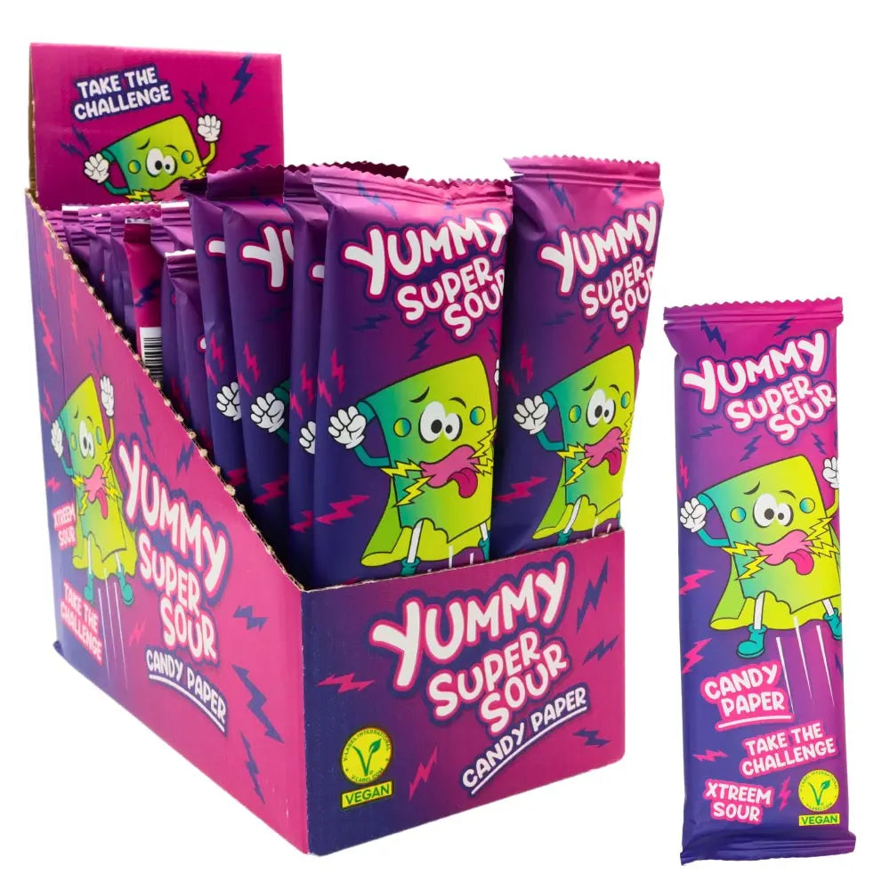 Yummy Super Sour Candy Paper Vegan
