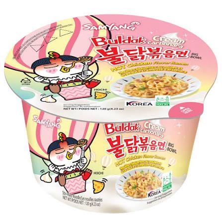 Buldak Cream Carbonara Noodles Bowl