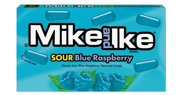 Mike N Ike Sour Blue Raspberry