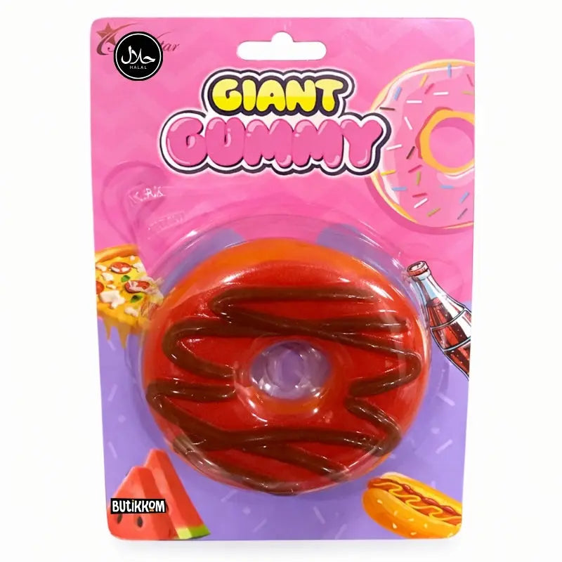 Giant Gummy Donut Red