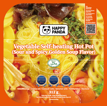 Vegetable Self-heating Hot Pot Sour And Spicy Golden Soup Flavor